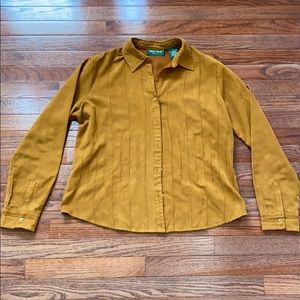 Vintage suede button up shirt